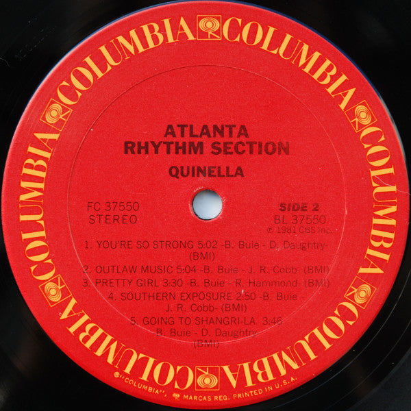 Atlanta Rhythm Section ‎– Quinella -1981- Southern Rock (vinyl)