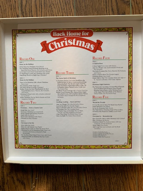 Back Home For Christmas 4 lps - Readers Digest - Christmas (Vinyl)