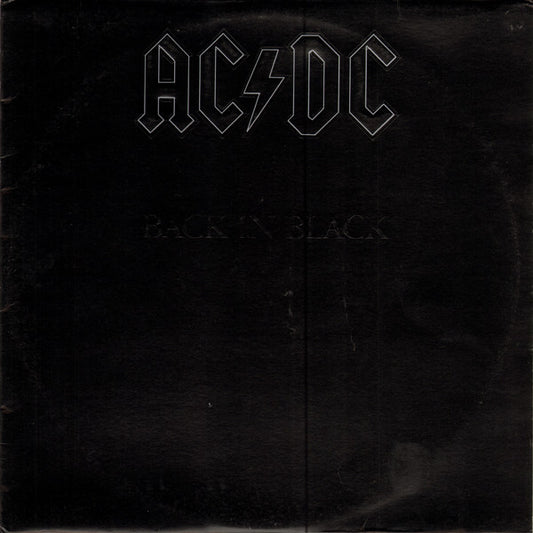 AC/DC – Back in Black – 1980 – Hard Rock / Heavy Metal ( vinyl) slight marks on the cover