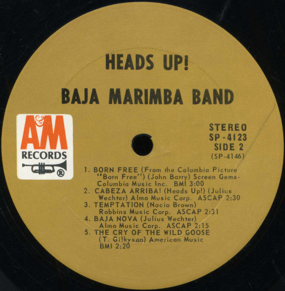 Baja Marimba Band – Heads Up!-1967=Latin Jazz (Clearance Vinyl)