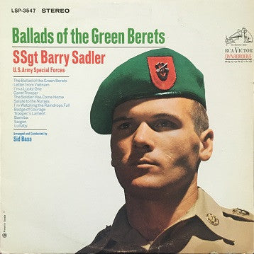 SSgt Barry Sadler ‎– Ballads Of The Green Berets -1966  Military, Vocal, Country (Rare Vinyl)
