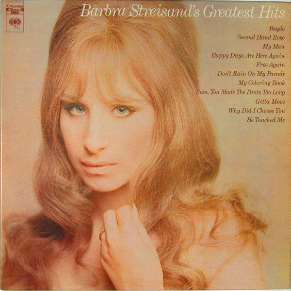 Barbra Streisand ‎– Barbra Streisand's Greatest Hits - 1970-Ballad, Vocal (vinyl)