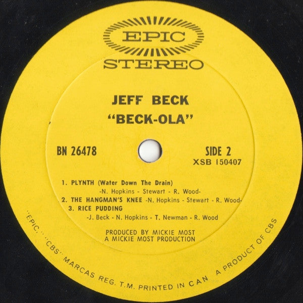 Jeff Beck Group,The ‎– Beck-Ola -1969 &nbsp;Blues Rock, Garage Rock (vinyl)