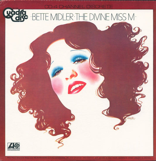 Bette Midler – The Divine Miss M – 1972 – Vocal Pop / Cabaret (Canadian pressing – QuadraDi (vinyl)sc)
