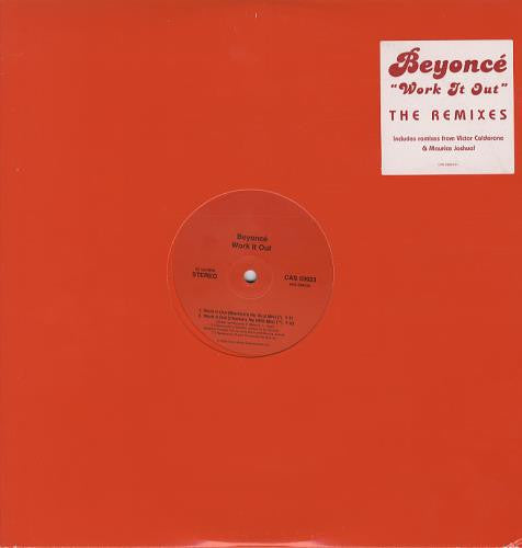 Beyoncé Work It Out (The Remixes) -2002- Tech House, Garage House (Vinyl)