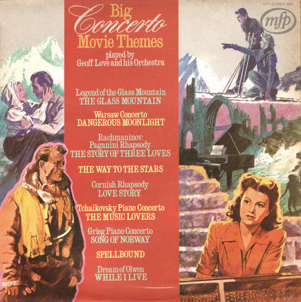 Geoff Love & His Orchestra – Big Concerto Movie Themes  – Modern Classical / Disco (vinyl lp)