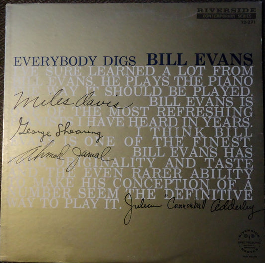 Bill Evans Trio Everybody Digs Bill Evans - 1959 Genre: Jazz Style: Post Bop ( Rare Vinyl) Mint Vinyl !