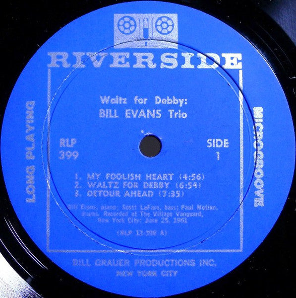 Bill Evans Trio With Scott LaFaro, Paul Motian – Waltz For Debby - 1962-Jazz Style: Post Bop, Modal ( vINYL) Extremely Rare