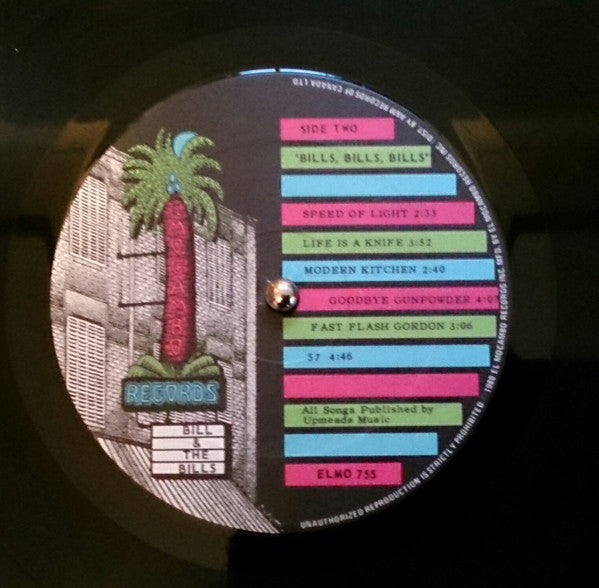 Bill & The Bills – Bills, Bills, Bills! (Rock/New Wave, Vinyl LP) ELMO 755