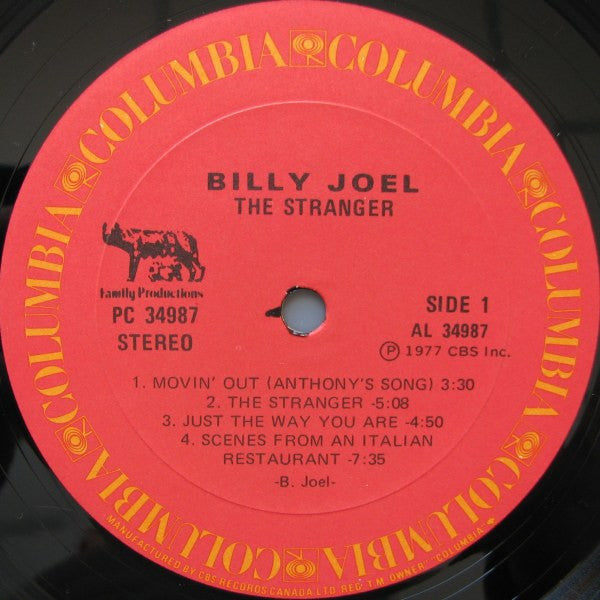 Billy Joel The Stranger -1977- Pop ( Vinyl )