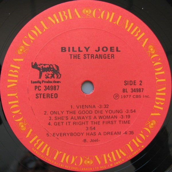 Billy Joel The Stranger -1977- Pop ( Vinyl )