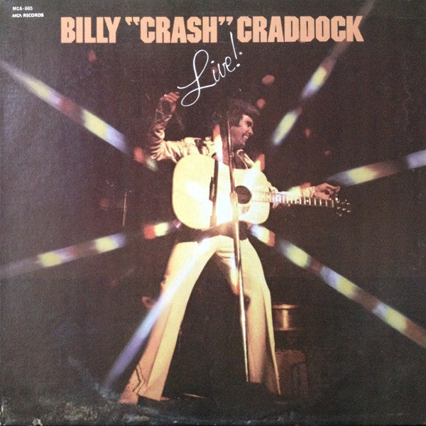 Billy 'Crash' Craddock ‎– Live! - 1980-Rock, Folk, World, &amp; Country Style: Country, Country Rock (Vinyl)