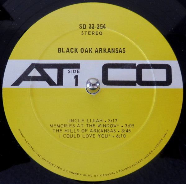 Black Oak Arkansas – Black Oak Arkansas – 1971 – Southern Rock / Hard Rock (vinyl)