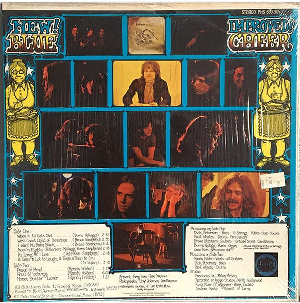 Blue Cheer – New! Improved! Blue Cheer - 1969- Hard Rock, Psychedelic Rock, Acid Rock (Rare Vinyl)