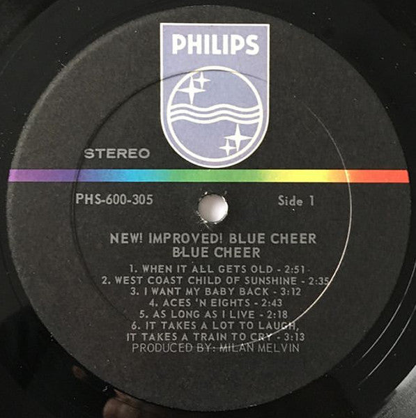 Blue Cheer – New! Improved! Blue Cheer - 1969- Hard Rock, Psychedelic Rock, Acid Rock (Rare Vinyl)