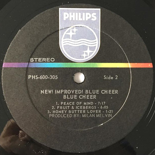 Blue Cheer – New! Improved! Blue Cheer - 1969- Hard Rock, Psychedelic Rock, Acid Rock (Rare Vinyl)