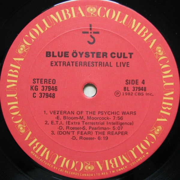 Blue Öyster Cult ‎– Extraterrestrial Live - 1982-Hard Rock, Heavy Metal (Vinyl)  great copy!