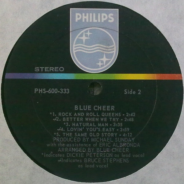 Blue Cheer – Blue Cheer - 1969-Blues Rock, Hard Rock, Psychedelic Rock (Rare Vinyl)