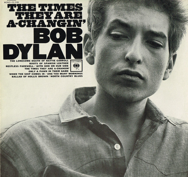 Bob Dylan ‎– The Times They Are A-Changin' -1964- Folk Rock ,Blues (vinyl) NMint