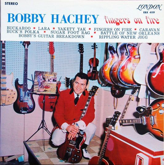 Bobby Hachey Fingers On Fire - 1968 	Folk, World, & Country , Maritime (vinyl)