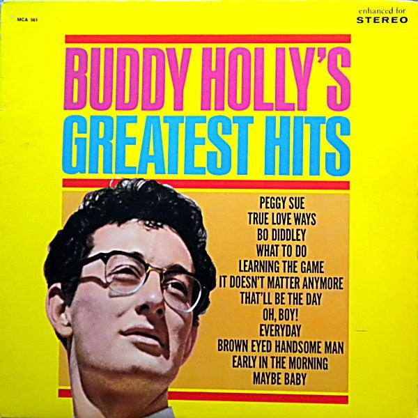 Buddy Holly – Buddy Holly's Greatest Hits 1-980-	Rock & Roll, Soft Rock (Vinyl)