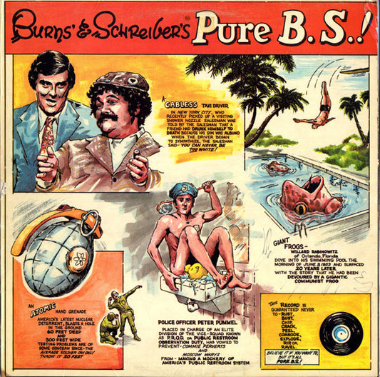Burns' & Schreiber's Pure B.S.!1 - 1973-Non-Music, Stage & Screen Style: Comedy, Spoken Word (Vinyl)