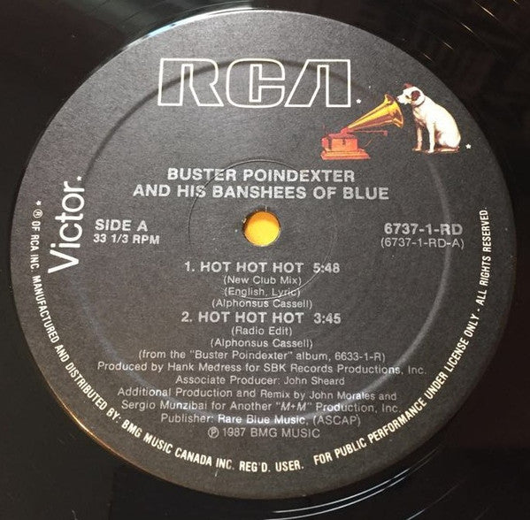 Buster Poindexter And His Banshees Of Blue – Hot Hot Hot - 1987-Buster Poindexter And His Banshees Of Blue – Hot Hot Hot ( Vinyl, 12", 33 ⅓ RPM, Maxi-Singlec)
