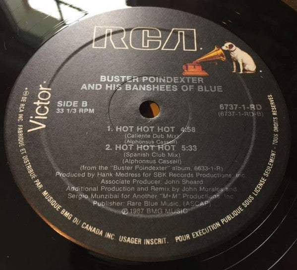 Buster Poindexter And His Banshees Of Blue – Hot Hot Hot - 1987-Buster Poindexter And His Banshees Of Blue – Hot Hot Hot ( Vinyl, 12", 33 ⅓ RPM, Maxi-Singlec)