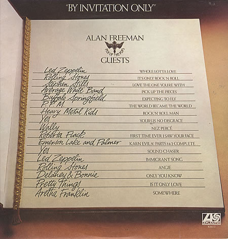 By Invitation Only - Alan Freeman Pick Of The Pops Guests ( Yes , Zepplin .AWB + ) (Vinyl) Pop Rock, Soul, Classic Rock