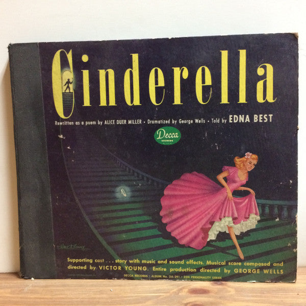 Edna Best – Cinderella RARE - 1945 3 x Shellac, 10", 78 RPM, Album