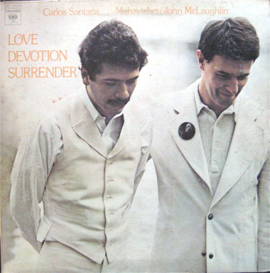 Carlos Santana &amp; Mahavishnu John McLaughlin ‎– Love Devotion Surrender - 1973-Jazz, Rock, Latin Style: Fusion (vinyl)