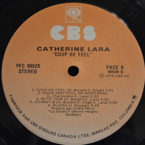 Catherine Lara – Coup de Feel – 1979 – Chanson / Rock / Québecois (vinyl) Mint