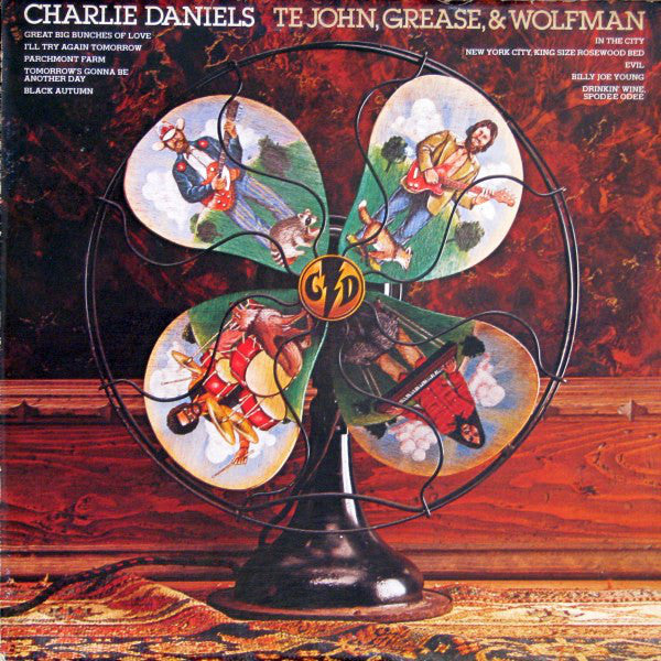 Charlie Daniels ‎– Te John, Grease, & Wolfman - 1972- country rock (vinyl)