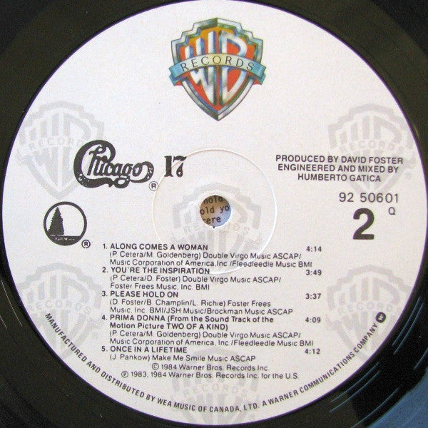 Chicago ‎– Chicago 17 - 1984 Pop Rock , Classic rock (Vinyl) Mint