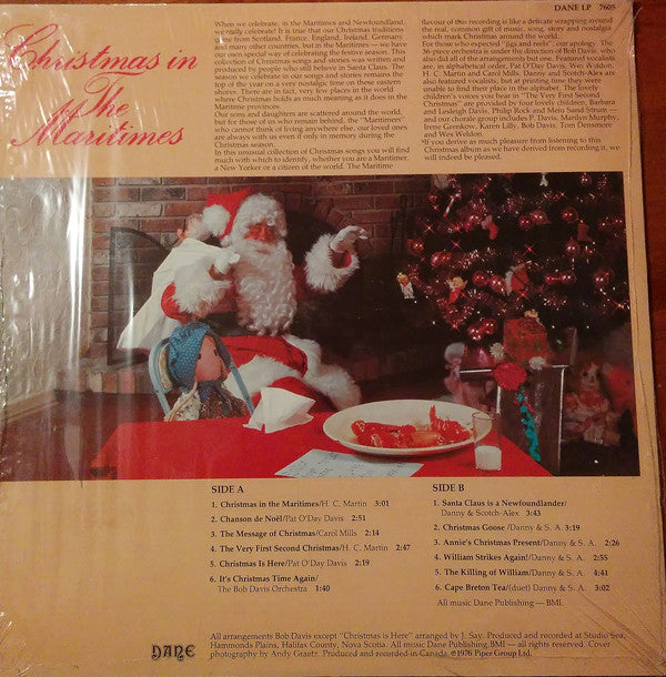 Christmas In The Maritimes - Rare  Maritime Artists ! 1976  (vinyl) Christmas , Maritimes