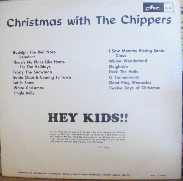 The Chippers ‎– Christmas With The Chippers - 1963- Children's, Folk, World, & Country (vinyl)