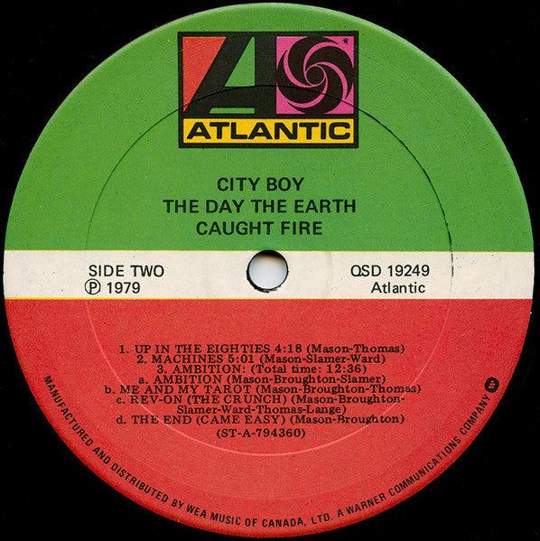 City Boy – The Day the Earth Caught Fire 1979 (Rock / Progressive Rock, Vinyl LP)