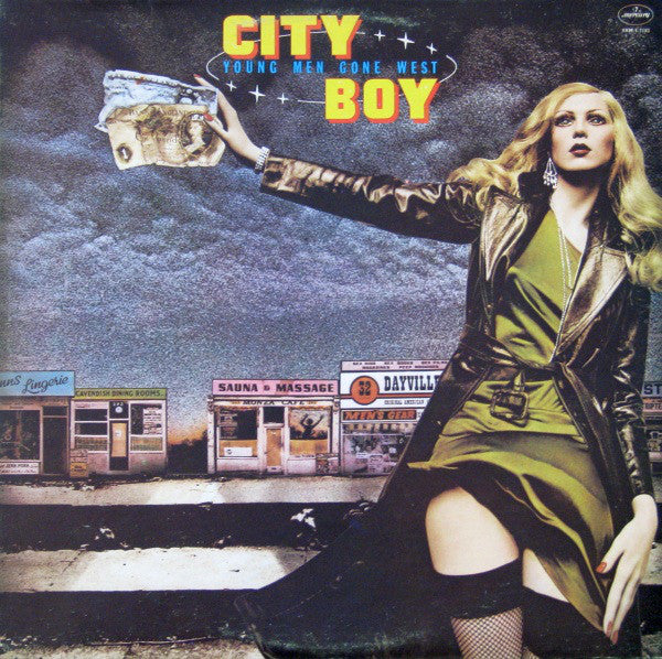 City Boy ‎– Young Men Gone West -1977&nbsp; Prog Rock (vinyl) clipped corner