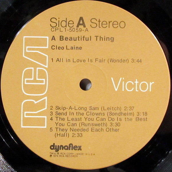 Cleo Laine – A Beautiful Thing – Vocal / Jazz / Easy Listening (VINYL) nEAR mINT