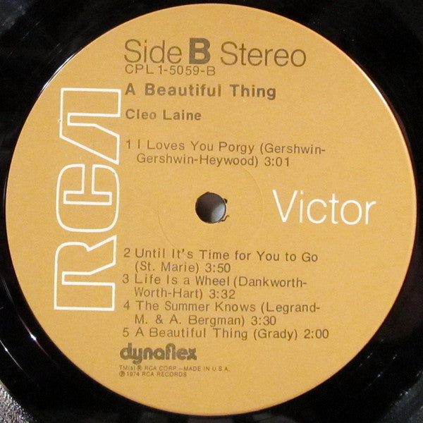 Cleo Laine – A Beautiful Thing – Vocal / Jazz / Easy Listening (VINYL) nEAR mINT