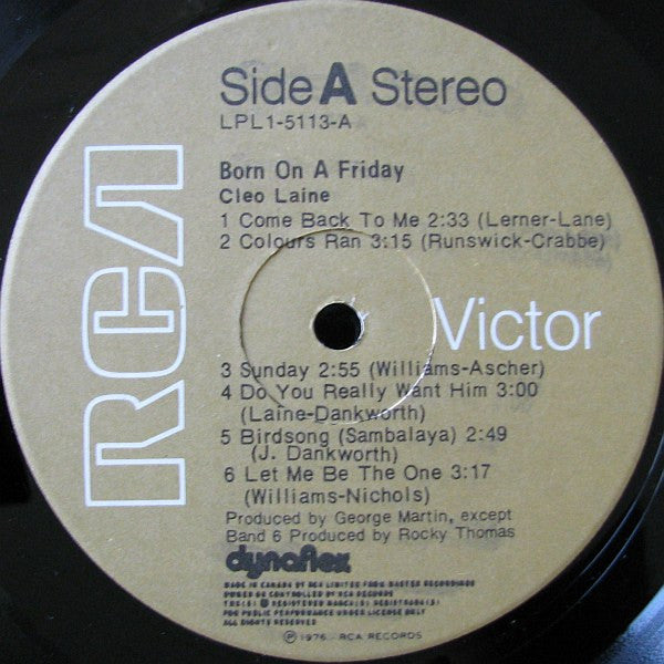 Cleo Laine – Born on a Friday – Vocal / Jazz / Easy Listening (vinyl)