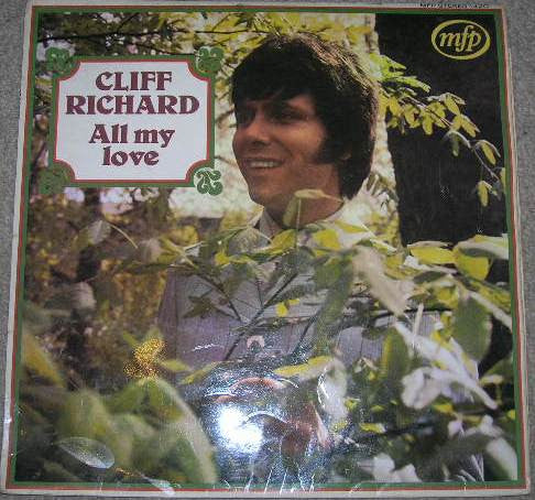 Cliff Richard – All My Love   1965, Pop / Easy Listening LP (vinyl) cover condition