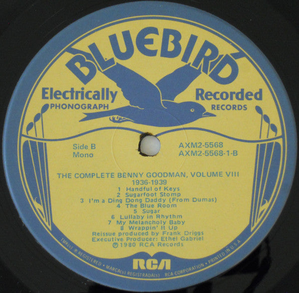 Benny Goodman – The Complete Benny Goodman, Volume VIII 1936-1939-  2 LPS - 1980 Jazz ,Swing, Big Band (vinyl)