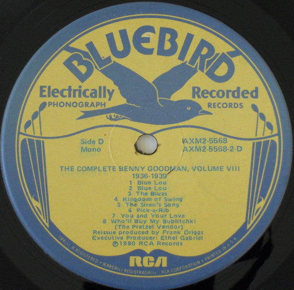 Benny Goodman – The Complete Benny Goodman, Volume VIII 1936-1939-  2 LPS - 1980 Jazz ,Swing, Big Band (vinyl)