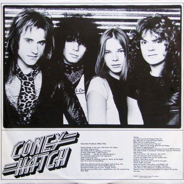 Coney Hatch – Outa Hand – 1983 – Hard Rock / AOR / Canadian Rock ( Near Mint Vinyl )