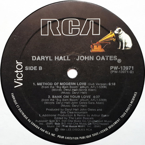 Daryl Hall & John Oates – Method of Modern Love – 1984 – Synth Pop (Canadian 12" Vinyl)