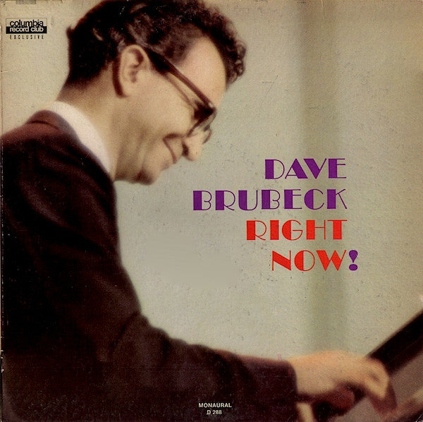 Dave Brubeck – Right Now ! - 1967- Cool Jazz (Rare Vinyl )