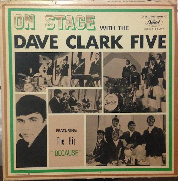 Dave Clark Five ‎– On Stage With The Dave Clark Five - 1964-Pop Rock  (Clearnce Vinyl)