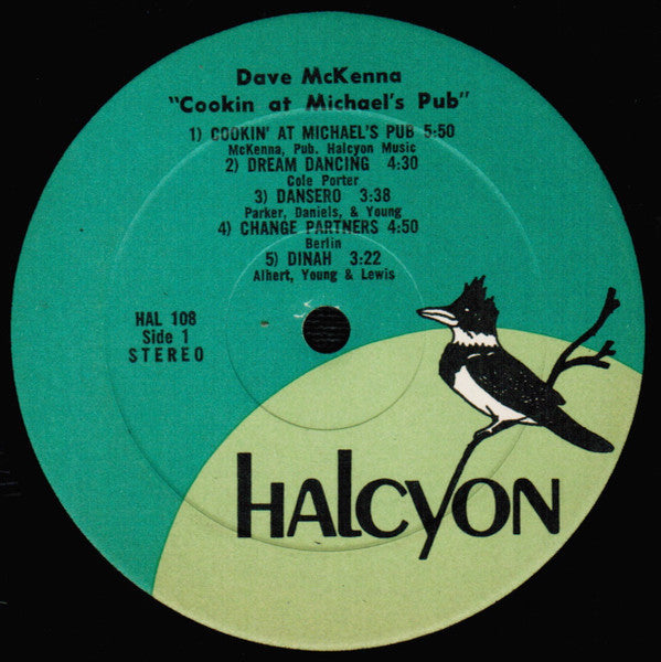 Dave McKenna – Cookin’ at Michael’s Pub (Jazz, Vinyl LP) Halcyon HAL‑108