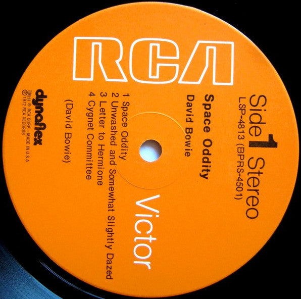 David Bowie Space Oddity - 1972  - Reissue	Folk Rock, Space Rock, Psychedelic Rock, Glam (vinyl)